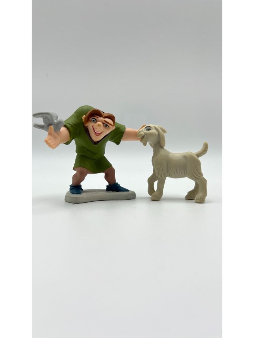 Disney Hunchback Of Notre Dame Quasimodo & Djali PVC Figurines Vintage Collectib